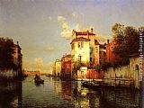 Gondola on a Venetian Canal by Antoine Bouvard